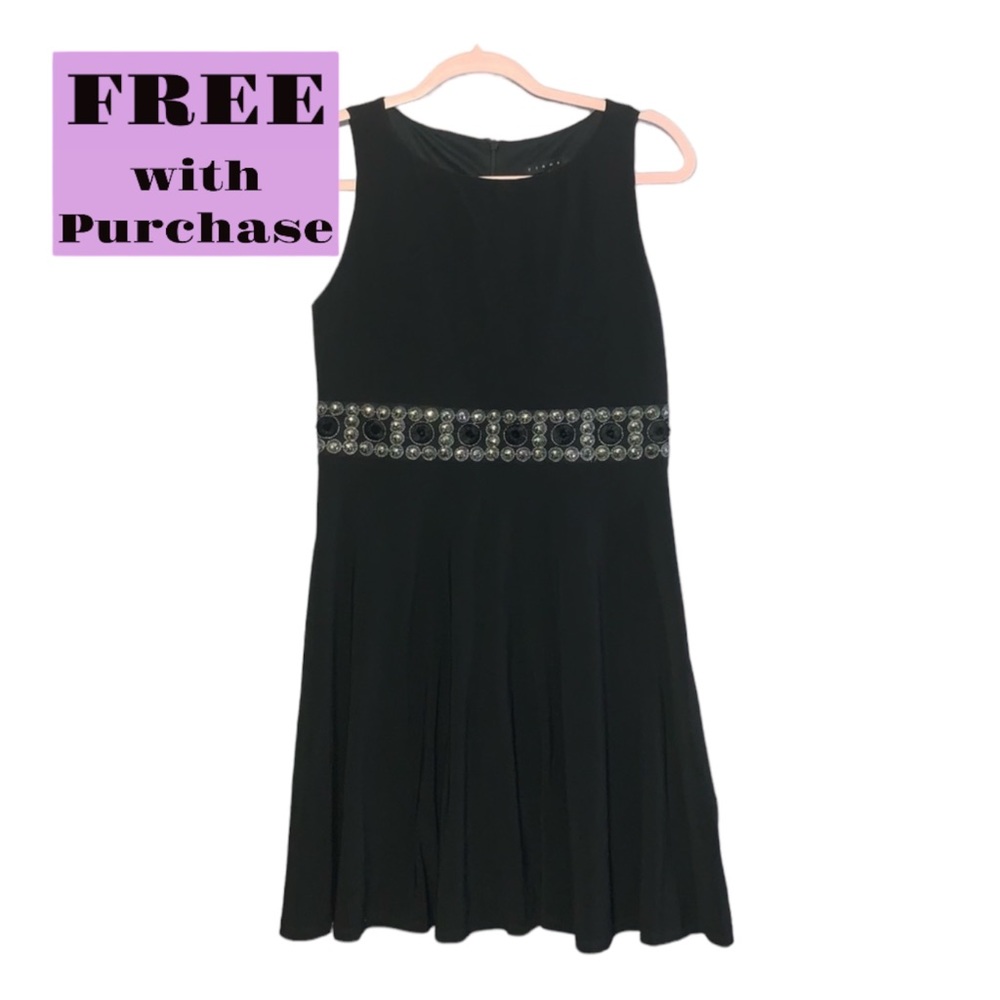 Tiana B Black Shift Dress